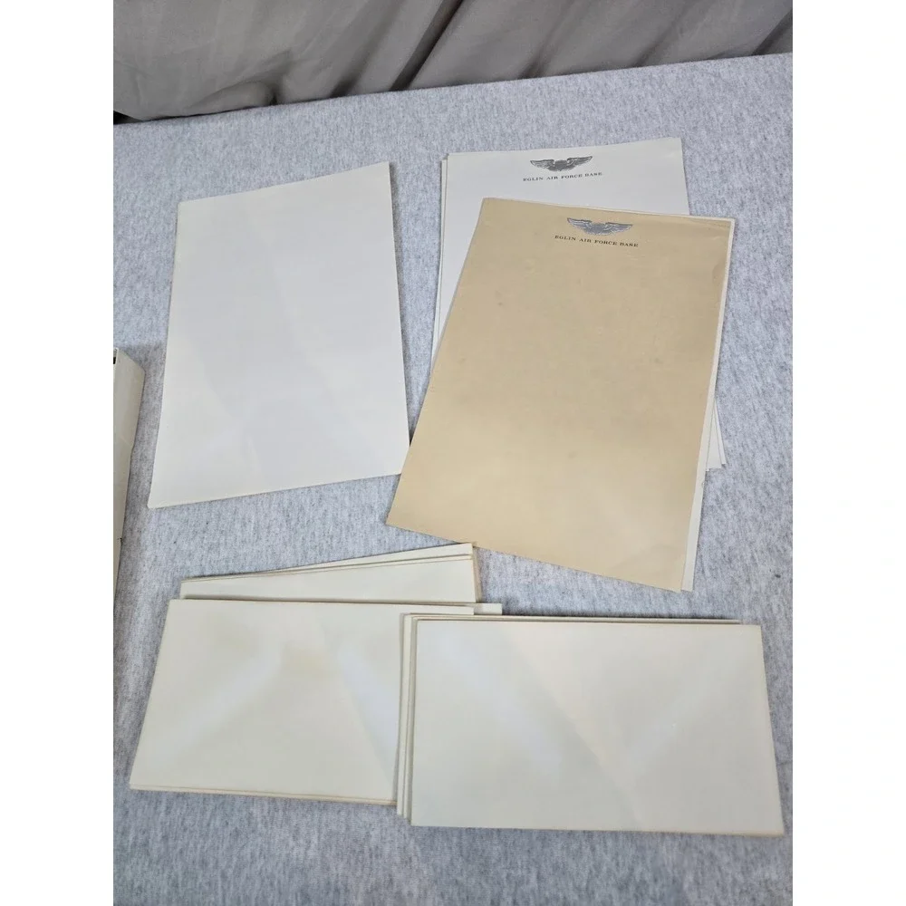 Vintage‎ AIR FORCE Stationary Eglin / Envelopes and Stationary Sheets
